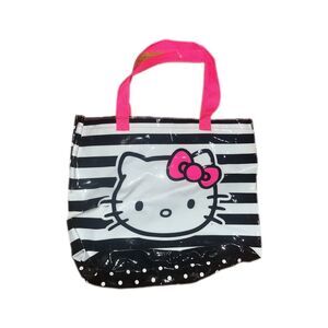 Y2K 2014 Sanrio Hello Kitty Black and White Tote with Pink Accents